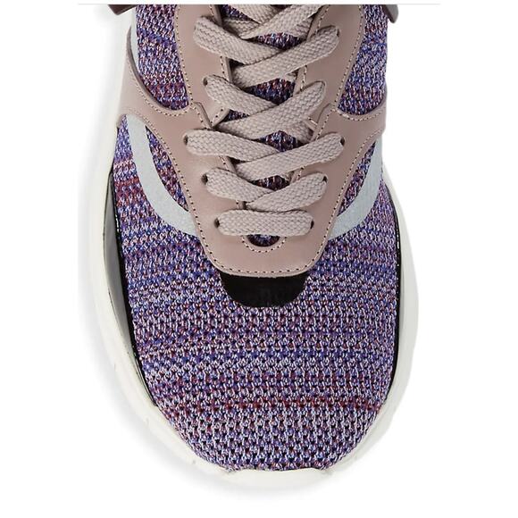 Valentino Garavani Colorblock & Leather Fringe-Trim Sneakers 41 (8 US) NIB $945 main image 3